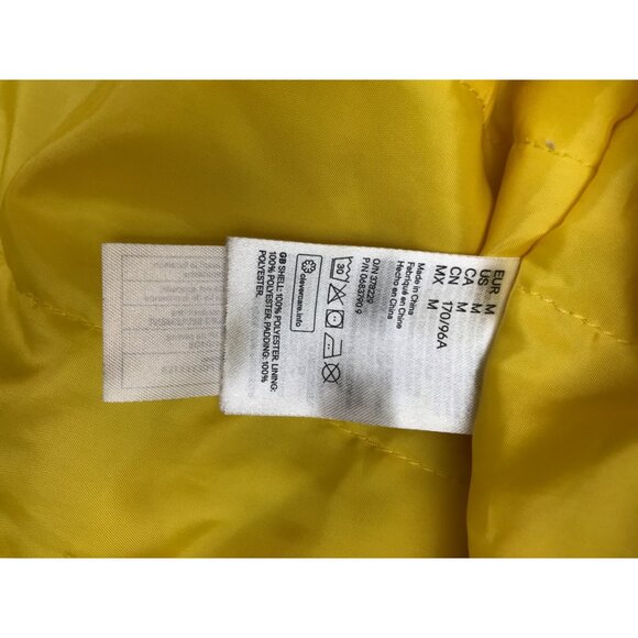 Divided H&M Jacket Womens M Color Block Yellow Black Full Zip Hooded - Picture 4 of 8